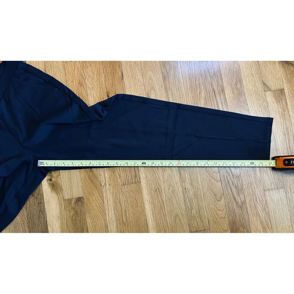 Athleta Venice Pintuck Pant Black Tapered Leg Zip Pockets XXS RN 54023